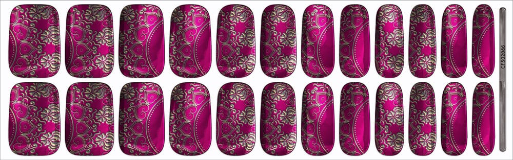 Pink Damask (Chrome)