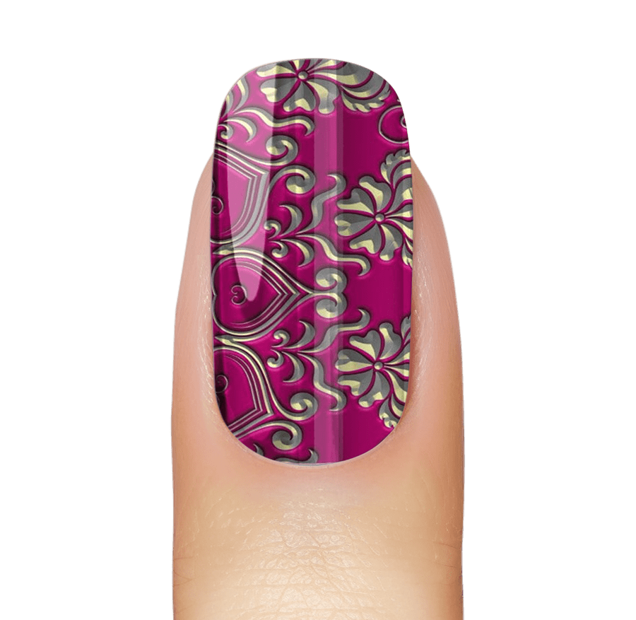 Pink Damask (Chrome)