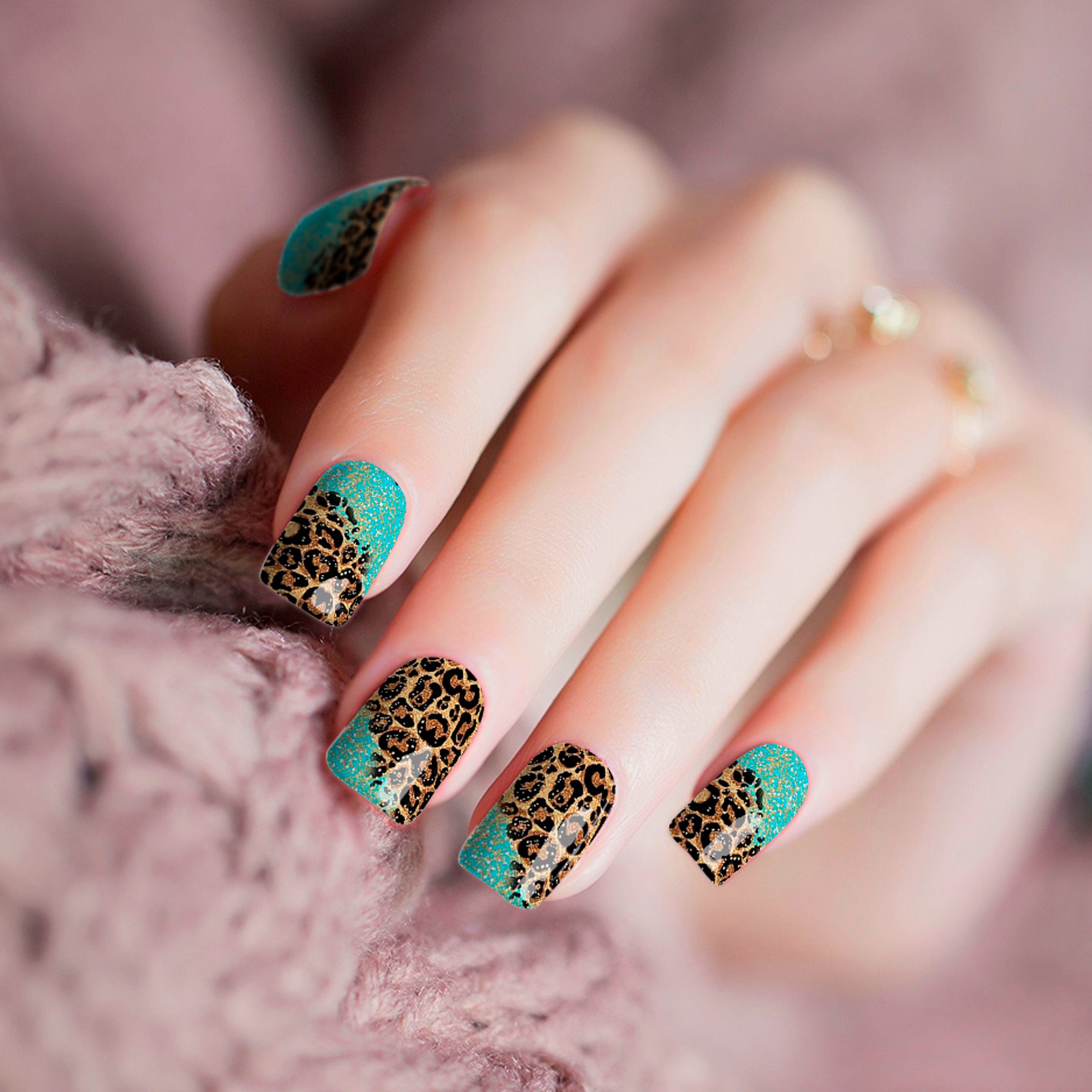 Teal Cheetah Tips