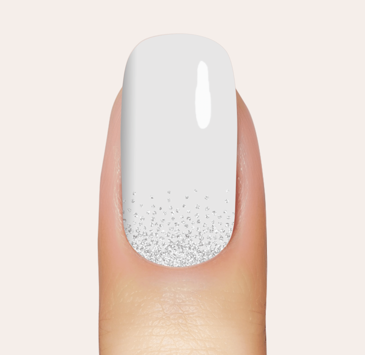 UV Gel: Frosted Elegance